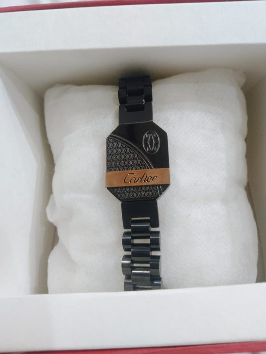 Cartier Black Stainless Steel Bracelet